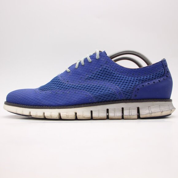 Cole Haan Men's 10 M Zerogrand Stitchlite Blue Marlin Wingtip Oxford C20022 - Picture 4 of 9
